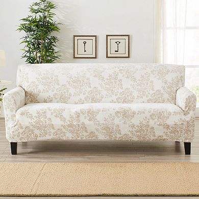Great Bay Home Gale Velvet Plush Sofa Slipcover