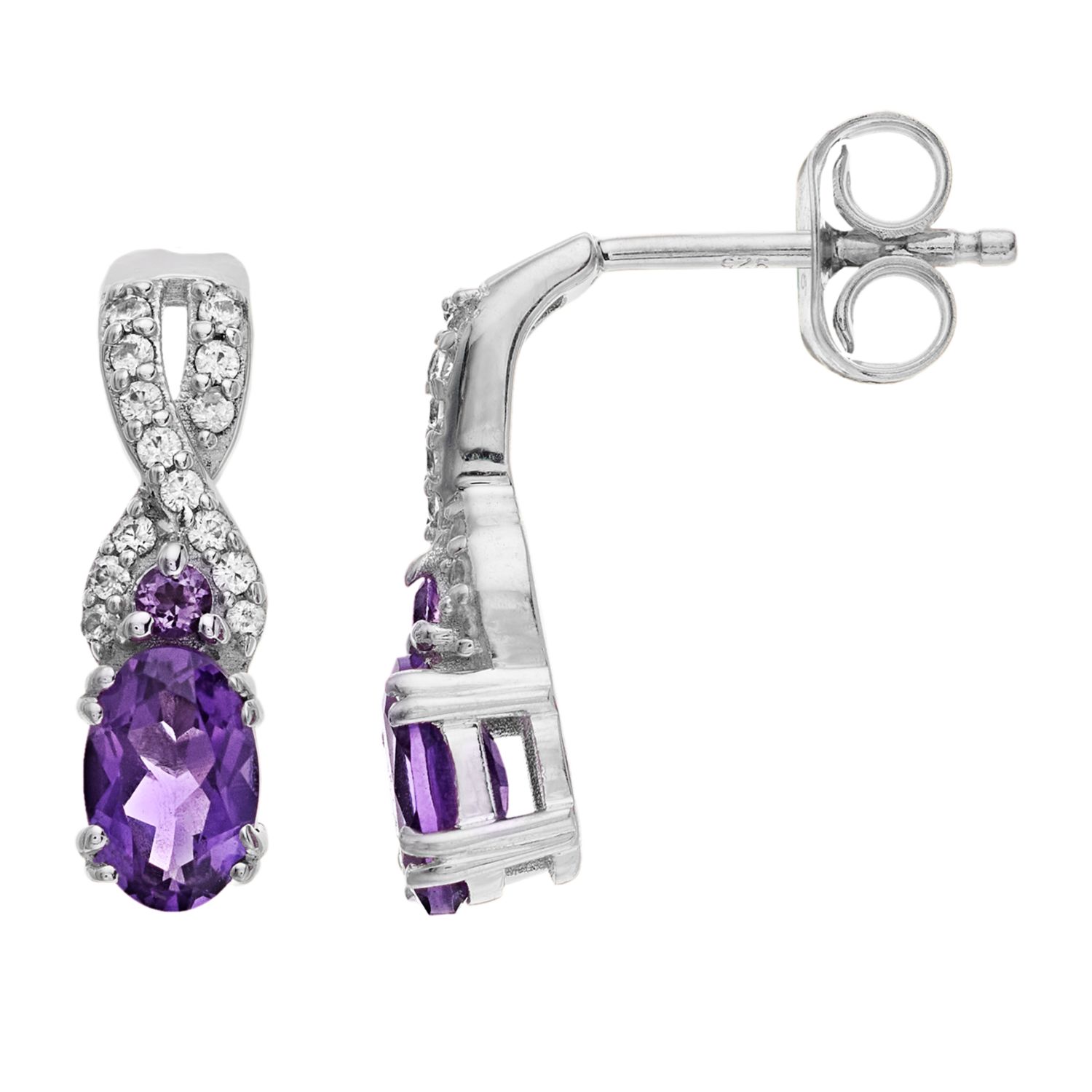 Kohls hot sale amethyst earrings