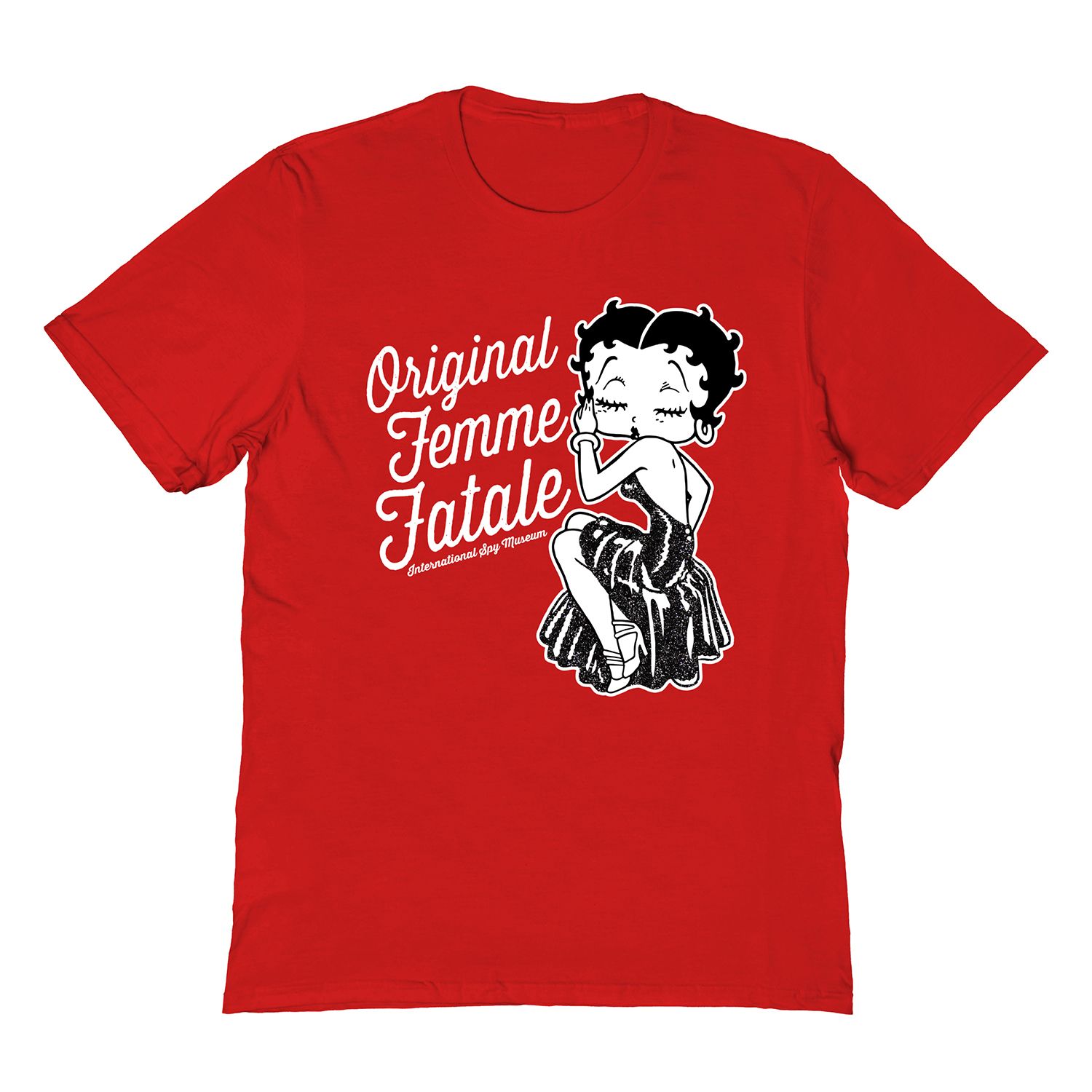 Betty Boop Wink Metallic Silver Foil Women's Vest