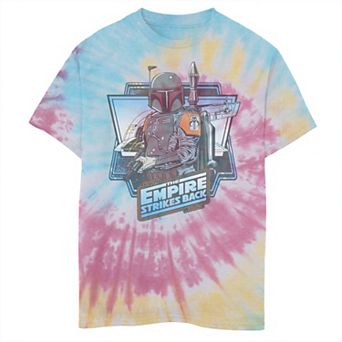 Boys 6-20 Star Wars The Empire Stikes Back Boba Fett Tie Dye Graphic Tee