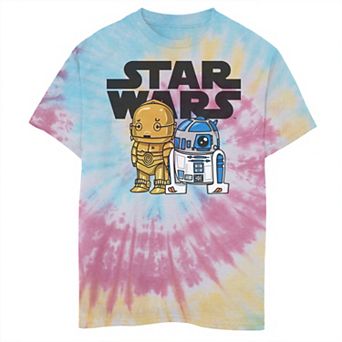 Boys 8-20 Star Wars C-3PO & R2-D2 Tie Dye Graphic Tee