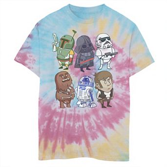 Boys 8-20 Star Wars Return Of The Jedi Darth Vader & Friends Tie Dye Graphic Tee
