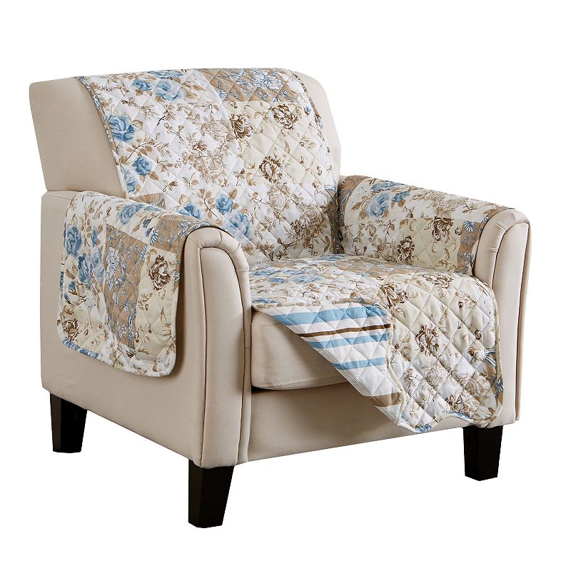 83375520 Great Bay Home Maribel Floral Patchwork Chair Slip sku 83375520