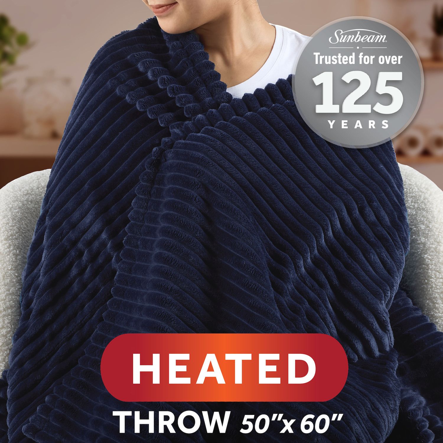 Sunbeam Heated Throw Blanket - Thumbnail 2