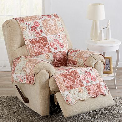 Great Bay Home Maribel Floral Patchwork Recliner Slipcover