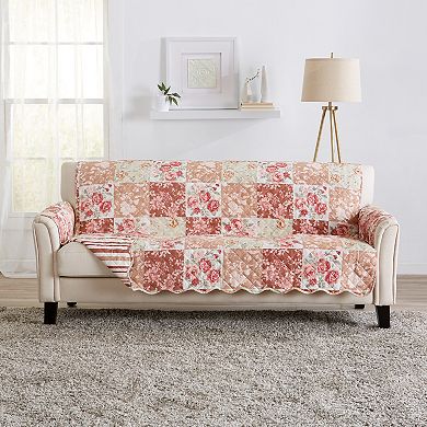 Great Bay Home Maribel Floral Patchwork Sofa Slipcover