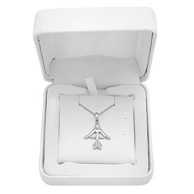 Sterling Silver Diamond Accent Zodiac Sign Pendant