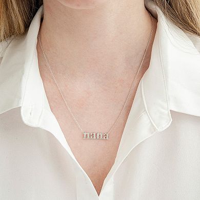 Sterling Silver 1/8 Carat T.W. Diamond Nana Necklace