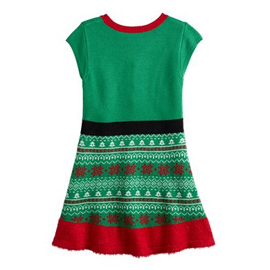 Girl 7-16 Celebrate Together™ Fit & Flare Christmas Elf Sweater Dress