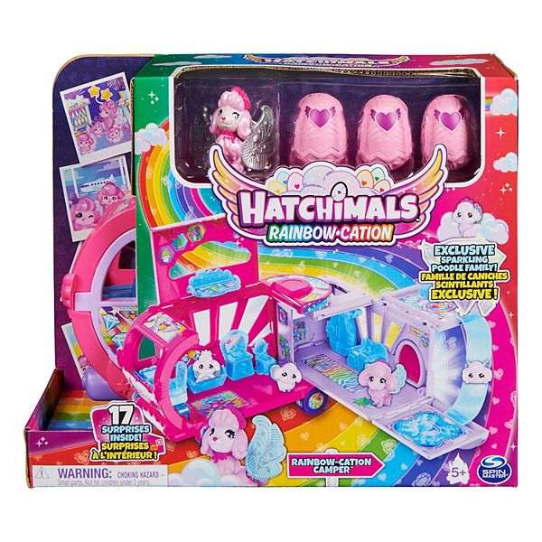 Hatchimals CollEGGtibles Transforming Rainbow-cation Camper Toy Car