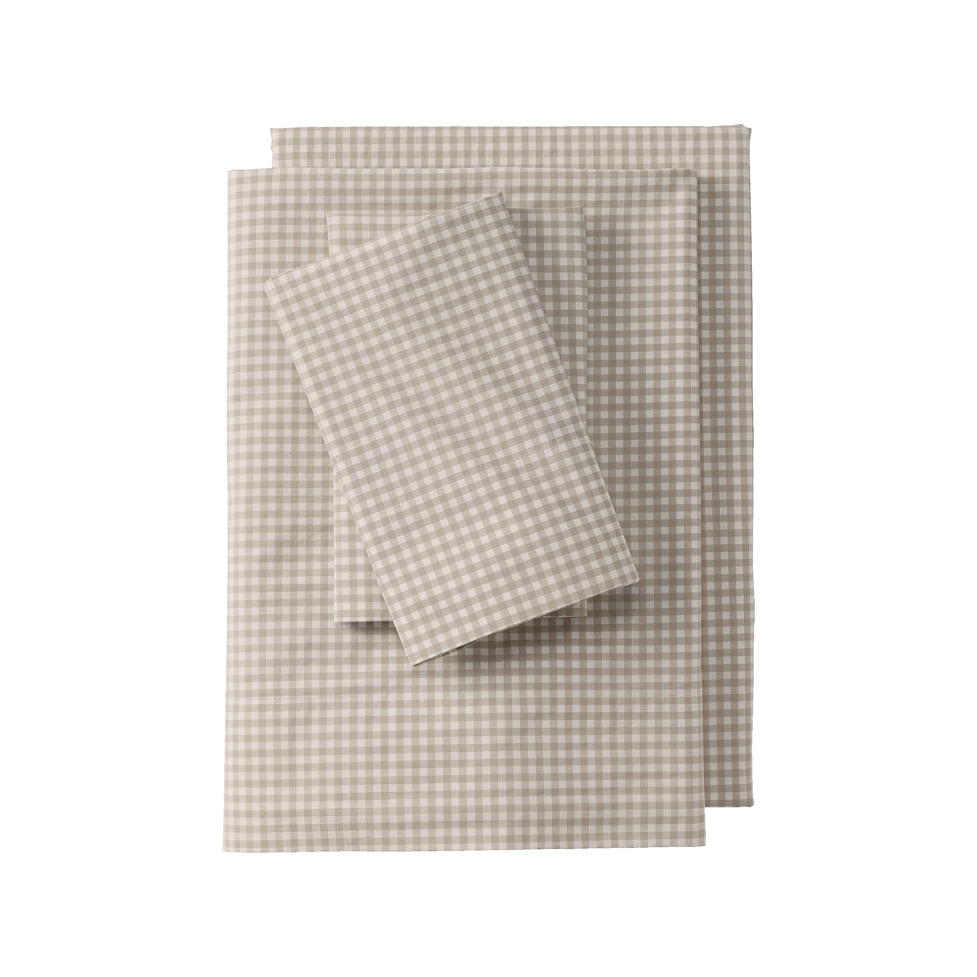 Lands End 300 Thread Count Premium Supima Cotton Percale Yarn-Dyed Bed She