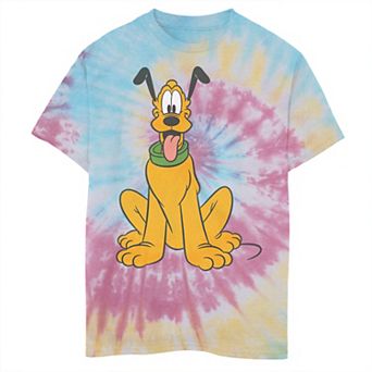 Disney's Mickey Mouse Boys 8-20 Pluto The Dog Portrait Tie Dye Graphic Tee