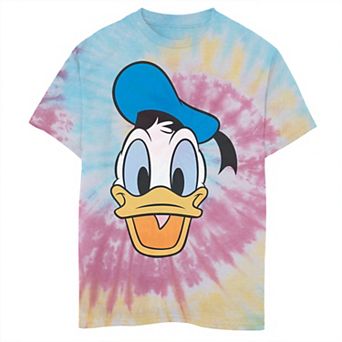 Disney's Mickey & Friends Boys 8-20 Donald Big Face Tie Dye Graphic Tee