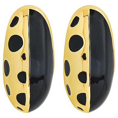 MC Collective Lisha Two Tone Hoop Earrings