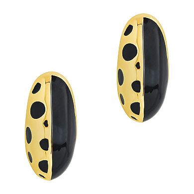 MC Collective Lisha Two Tone Hoop Earrings