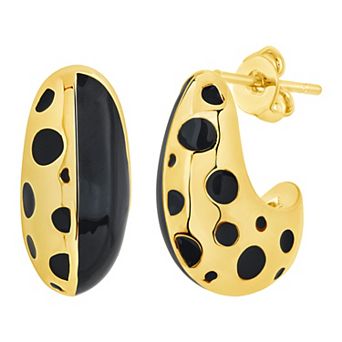 MC Collective Lisha Two Tone Hoop Earrings
