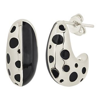 MC Collective Lisha Two Tone Hoop Earrings