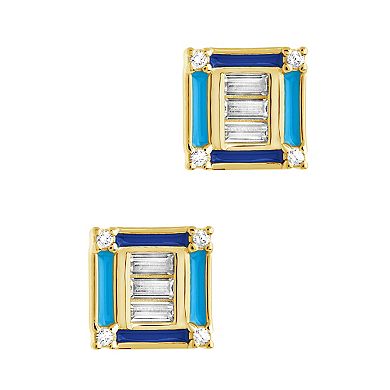 MC Collective Luella Square Stud Earrings