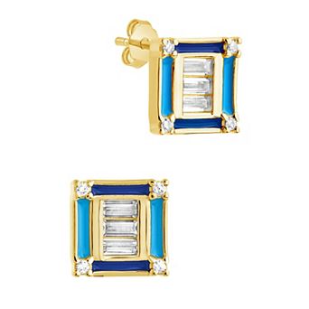 MC Collective Luella Square Stud Earrings