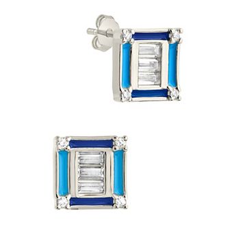 MC Collective Luella Square Stud Earrings