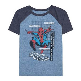 Boys 4-12 Jumping Beans® Marvel Spider-Man Old School Short Raglan Sleeve Graphic Tee