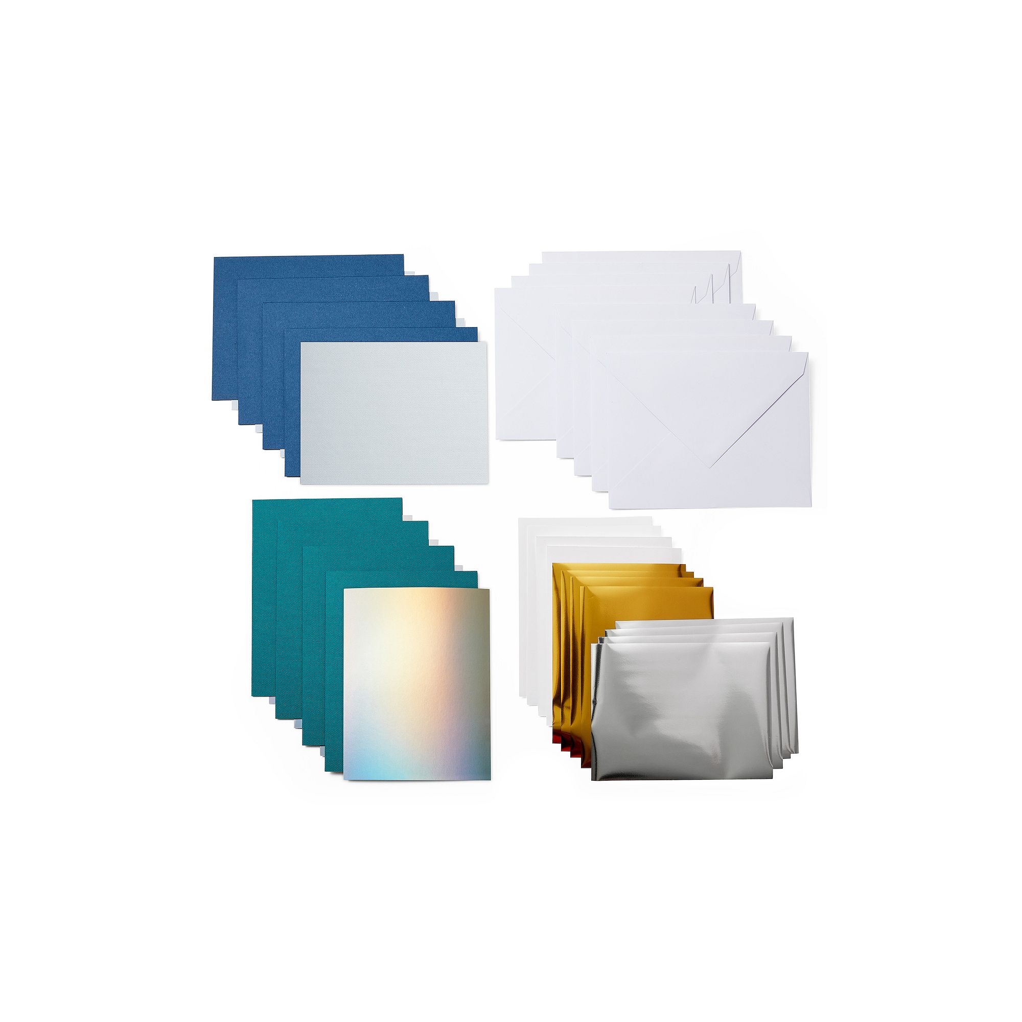 Cricut® Joy Foil Transfer Insert Cards, Blue Lagoon Sampler - A6, Adult Un