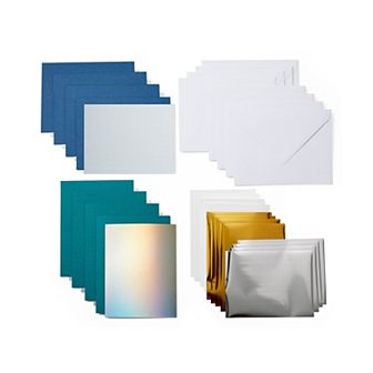 Cricut® Joy Foil Transfer Insert Cards, Blue Lagoon Sampler - A6