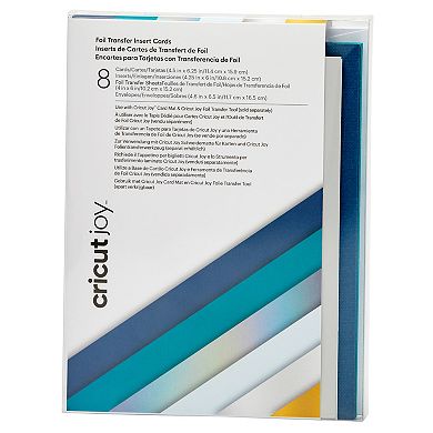 Cricut® Joy Foil Transfer Insert Cards, Blue Lagoon Sampler - A6