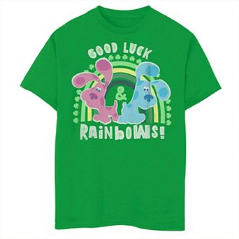 Boys 8-20 Blue's Clues & You: Blues Clues Rainbow With Blue & Magenta Graphic Tee