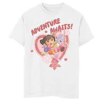 Boys 8-20 Nickelodeon Dora The Explorer Adventure Awaits! Dora & Boots Graphic Tee