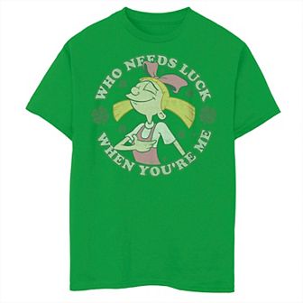 Boys 8-20 Nickelodeon Hey Arnold Center Portrait of Helga Who Needs Luck When You're Me Graphic Tee