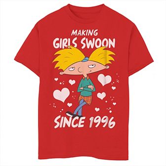 Boys 8-20 Nickelodeon Hey Arnold Making Girls Swoon Since 1996 Arnold Portrait Graphic Tee