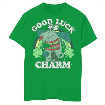 Boys 8-20 Nickelodeon Aaahh!!! Real Monsters Gromble Portrait Good Luck Charm Graphic Tee