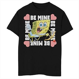 Boys 8-20 Nickelodeon SpongeBob SquarePants Be My Valentine SpongeBob Cupid Box Graphic Tee