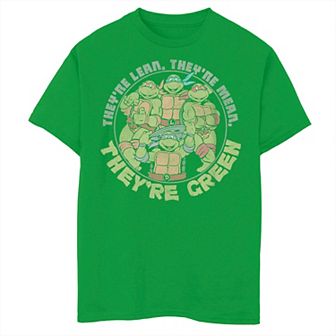Boys 8-20 Nickelodeon Graphic Teenage Mutant Ninja Turtles Group Portrait They're Lean, They're Mean, They're Green Graphic Tee