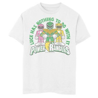 Boys 8-20 Power Rangers Luck Has Nothing To Do With It Graphic Tee