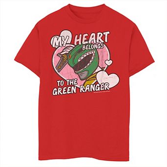 Boys 8-20 Power Rangers My Heart Belongs To The Green Ranger Graphic Tee