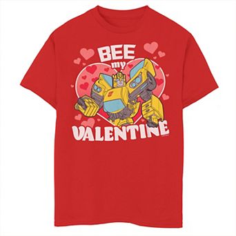 Boys 8-20 Transformers Bumblebee Bee My Valentine Graphic Tee