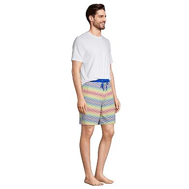 Men's Lands' End Knit Jersey Shorts Pajama Set