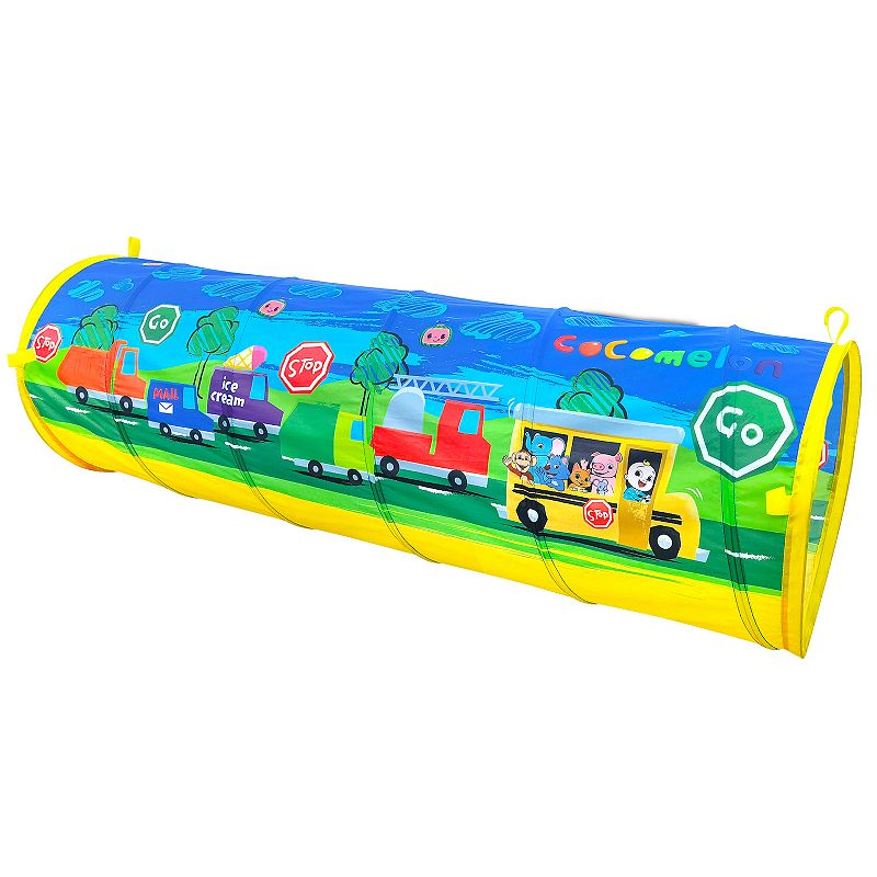 CoComelon 5-Foot Pop-Up Tunnel Toddler Play Toy, Multicolor