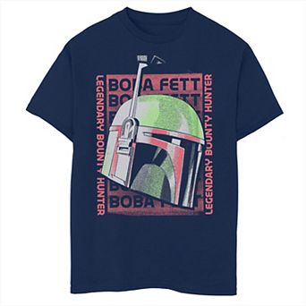 Boys 6-20 Star Wars The Book Of Boba Fett Helmet Poster Graphic Tee