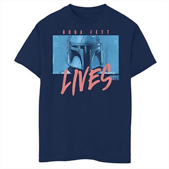 Boys 6-20 Star Wars The Book Of Boba Fett Lives Poster Graphic Tee