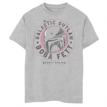 Boys 6-20 Star Wars The Book Of Boba Fett Galactic Outlaw Distressed Logo Graphic Tee