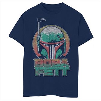 Boys 8-20 Star Wars The Book Of Boba Fett Helmet Circle Logo Graphic Tee