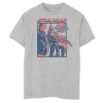 Boys 6-20 Star Wars The Book Of Boba Fett Bounty Hunters Poster Graphic Tee