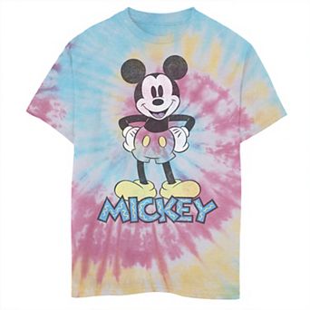 Disney's Mickey Mouse Boys 8-20 90's Mickey Mouse Tie Dye Graphic Tee