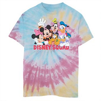 Disney's Mickey and Friends Boys 8-20 Disney Squad Tie Dye Graphic Tee