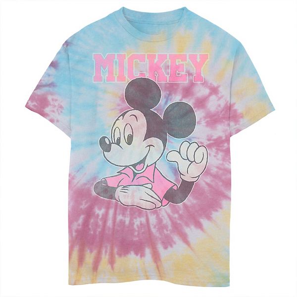 Disney's Mickey Mouse Boys 8-20 Wears Pink Pointing To Self Tie Dye ...