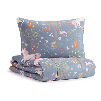 The Big One Kids Harper Unicorn Reversible Comforter Set with Shams