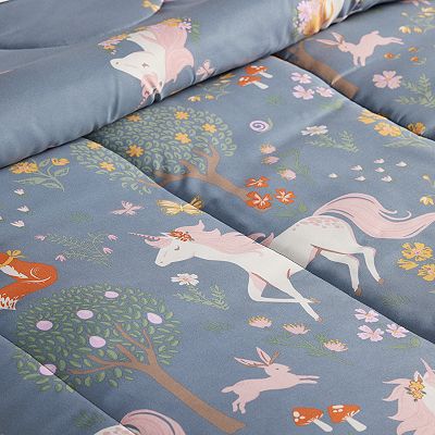 The Big One Kids Harper Unicorn Reversible Comforter Set with Shams